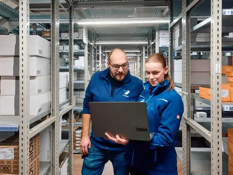 Nutz Elektrogroßhandel Digitalisierung im Lager